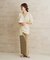 organic linen 混 カーディガン