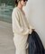 organic linen 混 カーディガン