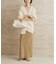 organic linen 混 カーディガン
