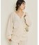 organic linen 混 カーディガン