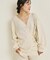 organic linen 混 カーディガン