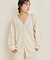 organic linen 混 カーディガン
