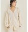organic linen 混 カーディガン