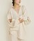 organic linen 混 カーディガン