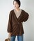 organic linen 混 カーディガン