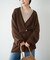 organic linen 混 カーディガン