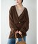 organic linen 混 カーディガン