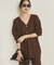 organic linen 混 カーディガン