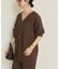 organic linen 混 カーディガン