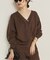 organic linen 混 カーディガン