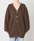 organic linen 混 カーディガン