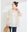 手洗い可 /  ジャガードスキッパーブラウス