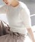 ラティスシャギーショートスリーブニット