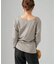BACK Vネック ロングスリーブプルオーバー