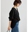 《セットアップ対応》カットジョーゼットVネックプルオーバー