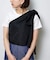 ONE SHOULDER TAFFETA ブラウス