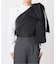 ONE SHOULDER TAFFETA ブラウス