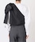 ONE SHOULDER TAFFETA ブラウス