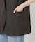 《セットアップ対応》ウォッシャブル シャークツイード ジレ