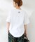 フェイドフロッキープリント Tシャツ