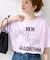 フェイドフロッキープリント Tシャツ