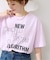 フェイドフロッキープリント Tシャツ