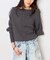 2WAYワイドネックルーズKNIT CARDIGAN TOPS：ニット