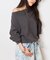 2WAYワイドネックルーズKNIT CARDIGAN TOPS：ニット