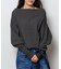 2WAYワイドネックルーズKNIT CARDIGAN TOPS：ニット