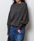 2WAYワイドネックルーズKNIT CARDIGAN TOPS：ニット