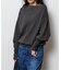 2WAYワイドネックルーズKNIT CARDIGAN TOPS：ニット