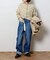2WAYワイドネックルーズKNIT CARDIGAN TOPS：ニット