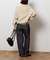 2WAYワイドネックルーズKNIT CARDIGAN TOPS：ニット