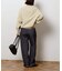 2WAYワイドネックルーズKNIT CARDIGAN TOPS：ニット