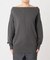 2WAYワイドネックルーズKNIT CARDIGAN TOPS：ニット