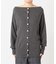 2WAYワイドネックルーズKNIT CARDIGAN TOPS：ニット