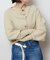2WAYワイドネックルーズKNIT CARDIGAN TOPS：ニット