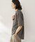 natural stripe シャツ