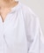 バンドカラーボリュームブラウス