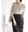 【洗える】フリルニット