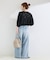 《追加5》手洗い可 / ハーフスリーブパフジャガードブラウス