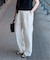 《追加2》《S/Mサイズ展開》手洗い可 / フレンチリネンストレートパンツ