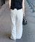 《追加2》《S/Mサイズ展開》手洗い可 / フレンチリネンストレートパンツ