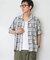 Garment wash Madras シャツ