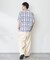 Garment wash Madras シャツ