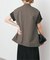 《手洗い可》エアリーブレンドダブルブレストジレ