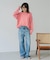 《WEB限定カラー有り / 追加》ペーパーヤーン2WAYルーズプルオーバー
