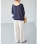 《WEB限定カラー有り / 追加》ペーパーヤーン2WAYルーズプルオーバー