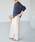 《WEB限定カラー有り / 追加》ペーパーヤーン2WAYルーズプルオーバー