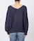 《WEB限定カラー有り / 追加》ペーパーヤーン2WAYルーズプルオーバー